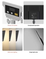 Nouvelle lampe de studio photo led rechargeable alimentée par batterie puissante lumière vidéo à panneau souple led pour la prise de vue vidéo