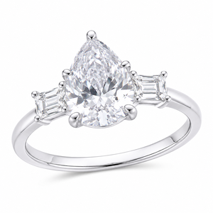 Anello a Goccia di Lusso per Donne, Gioiello da Dito Scintillante e alla Moda - Product Image 1