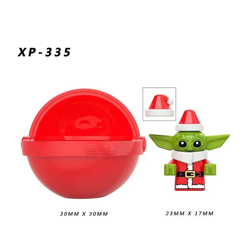 XP335 Mainan Natal Bayi Yoda dengan Cot Mandalorian Bintang Aksi Tokoh Aksi Blok Bangunan Mini Wars Hadiah Mainan untuk Anak-anak