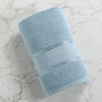 Ensemble de 3 serviettes 100% coton peigné, couleur unie, douces et absorbantes, pour hôtel, maison, spa, vente en gros, logo personnalisé