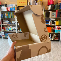 Boîte postale ondulée avec impression personnalisée et emballage gratuit-Taille personnalisée pour le commerce électronique et la vente en gros
