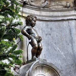 Đáng yêu Nhỏ Nude Bronze Manneken Pis Piss Cậu Bé Bức Tượng Đi Tiểu Đài Phun Nước - Product Image 6