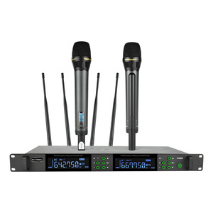 Micrófono inalámbrico profesional TK3000 True Diversity de largo alcance (200m) para presentaciones en escenario - Product Image 1