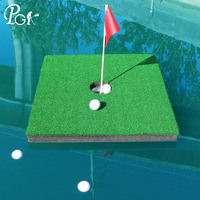 Tapis de golf flottant pour l'entraînement en extérieur, modèle PGK-B19, pour l'exercice de putting en intérieur et en extérieur, idéal pour les parcs.
