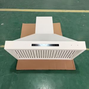 Campana Extractora Eléctrica de Pared de 36 Pulgadas y 900 CFM, Ultra Silenciosa, con Control Remoto, 3 Velocidades, Luces LED, Filtro Deflector, Blanca, Acero Inoxidable - Product Image 4