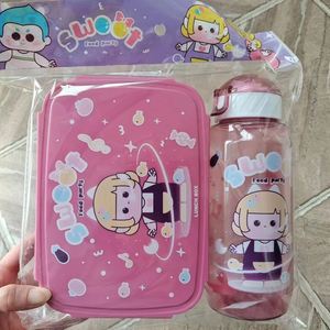 Lonchera de Plástico de Doble Capa con Compartimentos, Diseño de Dibujos Animados, Portátil, para Estudiantes, Disponible en Stock - Product Image 5