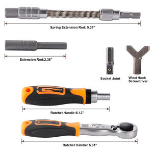 Ensemble d'outils combinés professionnels 40 en 1 avec clé à cliquet, embouts de tournevis pour la réparation de voitures, de motos et de la maison - Product Image 2