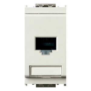 Netsafe Cat5e Utp <b>Rj45</b> <b>Socket</b> White 5.1 X 4.3 X 5.3 Cm For Network Connection - Product Image 1