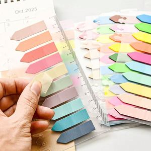 200 Sheets Multi-Color Transparent Waterproof PET Index Sticky Notes Self-Adhesive Memo Paper <b>Stickers</b> Customizable - Product Image 4