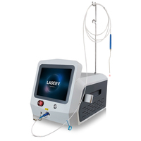Appareil de chirurgie ORL à diode laser 980 nm 1470 nm mini-invasif, fibre nue, traitement de l'oreille, du nez et des sinus