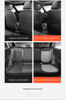 Housses de siège auto en cuir moulées sur mesure pour Volkswagen T-Roc 2017-2025 – Accessoires auto personnalisés pour la décoration intérieure de la voiture