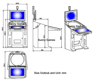 Máquina de Juegos Arcade de Doble Pantalla de 22 Pulgadas, Gabinete Táctil Personalizado Blanco (MOQ 1 Unidad) Precio de Fábrica para Gabinete de Entretenimiento - Product Image 4