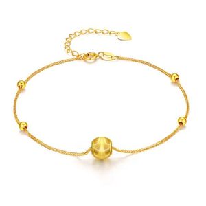 Xinfly Jewelry Female Engagement Wedding Luxury 3D Pure 18K <b>Solid</b> Gold Bead Au750 Real Women Ladies Chain Chopin <b>Bracelet</b> - Product Image 1