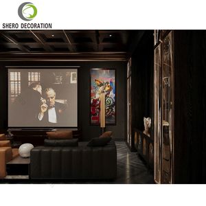 ชั้นวางไวน์โลหะพร้อมไฟ LED ตู้โชว์วิสกี้หรูหราดีไซน์เฟอร์นิเจอร์ - Product Image 6