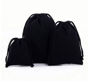 Wholesale Blank Color Cotton Bundle Pocket Custom Tote <b>Bag</b> Environmental protection <b>Drawstring</b> - Product Image 3