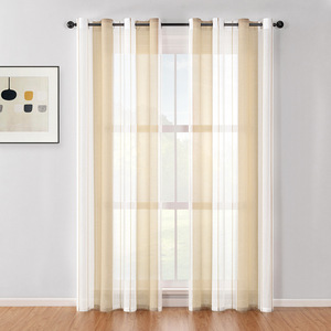 DaiRui Cheap Voile <strong>Curtain</strong> Sheer <strong>White</strong> With Vertical <strong>Lines</strong> <strong>Curtains</strong> for Living Room - Product Image 5