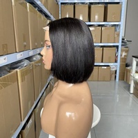 Nuevo Producto, Peluca Natural Bob 14A SDD, 100% Cabello Humano Virgen, Peluca de Encaje Transparente de Alta Definición, Sin Pegamento
