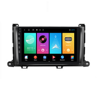 Lecteur dvd vidéo de voiture sous Android, avec processeur 4 cœurs, Audio et Radio, multimédia, stéréo, avec GPS, 1 go + 16 go, pour Toyota Sienna, 2009 — 2014, Android