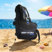 Équipement de plongée professionnel de la marque DS, gilet d'ajustement de la flottabilité BCD, 3 valves à dégagement rapide, 8 anneaux en D en acier inoxydable, nylon