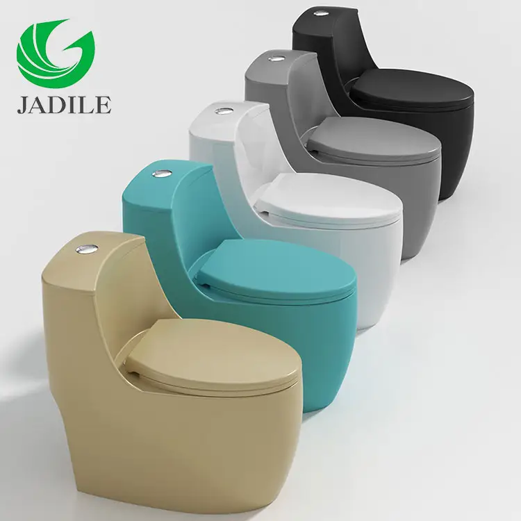 New Products Sanitary Ware Ceramic Bathroom Water Closet Wc One Piece Floor Standing Toilet S Trap Toilet Seat