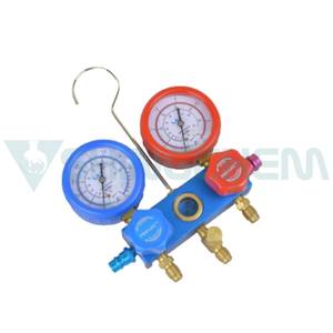 टिकाऊ डिजिटल R410a R32 उच्च दबाव कई गेज सेट, पेशेवर उपयोग के लिए चार्जिंग होज भारी शुल्क निर्माण के साथ सेट - Product Image 5