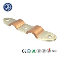 Barre omnibus en cuivre tressée sur mesure en forme de plaque, 300A 240V, nickelée, conducteurs électriques pour usage industriel