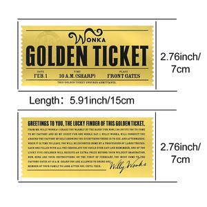 Venta al por Mayor <span class=keywords><strong>de</strong></span> Fábrica, Nuevo Estilo, Boletos Dorados <span class=keywords><strong>de</strong></span> <span class=keywords><strong>Chocolate</strong></span> Wonka, Billetes Bañados en Oro <span class=keywords><strong>de</strong></span> 24K, Colección <span class=keywords><strong>de</strong></span> Tarjetas <span class=keywords><strong>de</strong></span> Regalo <span class=keywords><strong>de</strong></span> Halloween Personalizables - Product Image 2