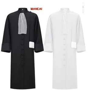 Robe de juge noire, Toge, Robe d'<span class=keywords><strong>avocat</strong></span>, Costume de graduation, Costume d'Halloween, Tenue judiciaire, Robe de procureur - Product Image 1