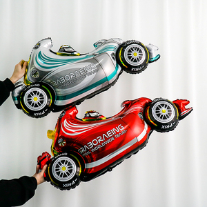 Roues de <span class=keywords><strong>voiture</strong></span> de course, ballons en aluminium pour garçons, fête à thème de course d'<span class=keywords><strong>anniversaire</strong></span>, pneus de course, ballon, cadeaux pour enfants - Product Image 6