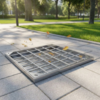 Couvercle de manhole haute résistance antivol et anticorrosion avec cadre pour routes municipales, allées, égouts et drainage