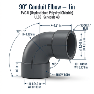 Gomito in PVC <span class=keywords><strong>SCH</strong></span> 40 <span class=keywords><strong>SCH</strong></span> 80 Disponibile a 11,25 Gradi e 22,5 Gradi - Product Image 3