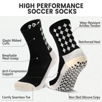 Chaussettes de football personnalisées avec logo, vente en gros, design tendance de qualité supérieure, antidérapantes, pour baseball, basketball, sports athlétiques, football, chaussettes à grip
