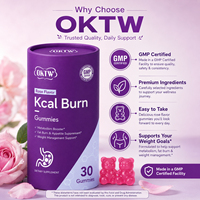Gummies OKTW Kcal Burn avec extrait de rose pour la suppression de l'appétit, la satiété, la combustion des graisses, la perte de poids, les gummies amincissants en stock
