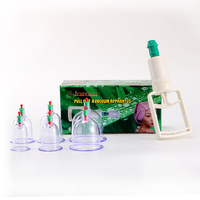 Ensemble de thérapie par ventouses à usage domestique 6 ensembles de ventouses avec pistolet à ventouses sous vide et tasses