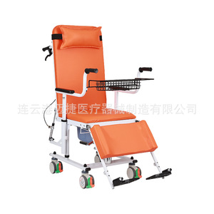 Silla de Ruedas Reclinable Multifuncional, Altura Ajustable, Cómoda, Manual, para Ancianos, Asistencia para la Movilidad - Product Image 1