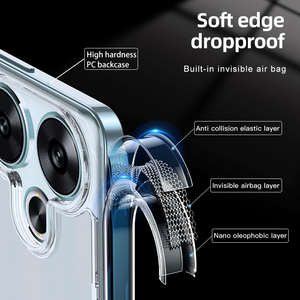 Custodia Protettiva Magnetica Trasparente Antiurto in TPU e PC per Xiaomi Poco F6 5G Turbo3 5G <span class=keywords><strong>Note</strong></span> 13 Pro Plus - Product Image 3