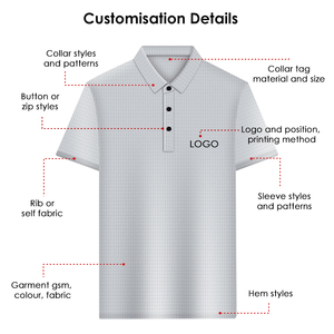 2024 2025 gros t-shirts dernier logo personnalisé <span class=keywords><strong>gant</strong></span> de travail mince sensation cool polos conception pour hommes - Product Image 2
