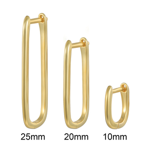 ต่างหูเงินแท้ S925 รูปตัวยู 3 ขนาด 6 นิ้ว ชุด 3 ชิ้น ขายดี - Product Image 1