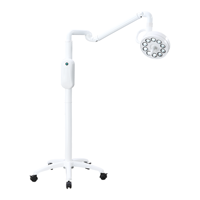Lampe LED verticale mobile à fixation au plafond pour salles d'opération, salons de beauté et cliniques dentaires - Lampe d'examen sans ombre