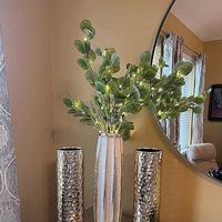 Branches d'eucalyptus éclairées 30IN 38LED avec minuterie à piles allumées brindille artificielle pour la décoration de Noël de fête de vacances