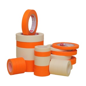 High Temperature Orange Electronic Spray Paint Masking Protection Waterproof Adhesive Paper Film Tape That Does Not Remain Plain