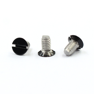 Tornillos pintados de color decorativos personalizados de fábrica Cabeza ranurada pintada en negro avellanado plano M1.3 M1.4 M1.6 M2 Micro tornillo - Product Image 3