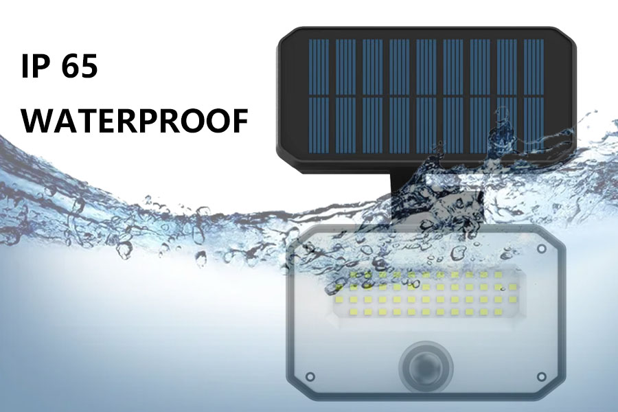ABE New Products IP65 48 LED Solar PIR Detector Motion Sensor Outdoor Garden Led Wall Light with Remote Controller
