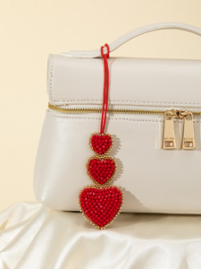 Llavero y Colgante para Bolso de Mujer con Temática Oceánica, Bordado de Cuentas Hecho a Mano, Diseños de Corazón, Flor, Concha, Flamenco, Tortuga y Borla, Regalo - Product Image 5