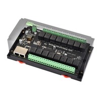 Módulo de Relé Ethernet de 16 Canales Waveshare, Protocolo Modbus RTU/TCP, Compatible con Alimentación PoE para Hogar Inteligente