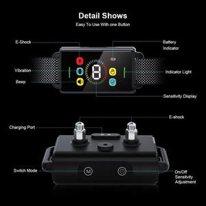 <span class=keywords><strong>Collar</strong></span> Antiladridos para Mascotas con 8 Niveles de Sensibilidad Ajustable, 3 Modos de Entrenamiento (Choque Eléctrico, Vibración, Sonido) y <span class=keywords><strong>Sensor</strong></span> de Gravedad Integrado - Product Image 5