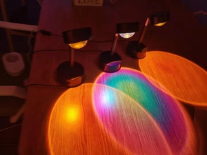 Đèn chiếu hoàng hôn cầu vồng, đèn tường phòng ngủ, đèn tạo không khí lãng mạn, thấu kính pha lê thị giác cho tiệc tùng, đèn <span class=keywords><strong>LED</strong></span> 12 OEM - Product Image 6