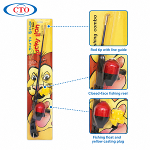 Ensemble canne à pêche et moulinet Spincast CTO innovant à double <span class=keywords><strong>port</strong></span>, 1,35 m, puissance moyenne, pour enfants, kit de démarrage pour la pêche <span class=keywords><strong>en</strong></span> eau douce <span class=keywords><strong>en</strong></span> bord de lac - Product Image 2