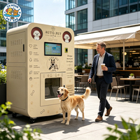Máquina expendedora inteligente de lavado de mascotas con pantalla táctil, autoservicio, kiosco de aseo para perros, acero inoxidable