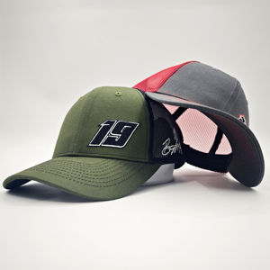 Casquettes Richardson 112 personnalisées en gros, casquette trucker snapback hip-hop à chevrons avec filet - Product Image 2